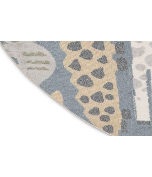 Nourison Astra Machine Washable Multicolor ASW01 4 ft. Round Rug