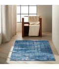 Calvin Klein River Flow Area Rug RFV02 Teal/Ivory Blue