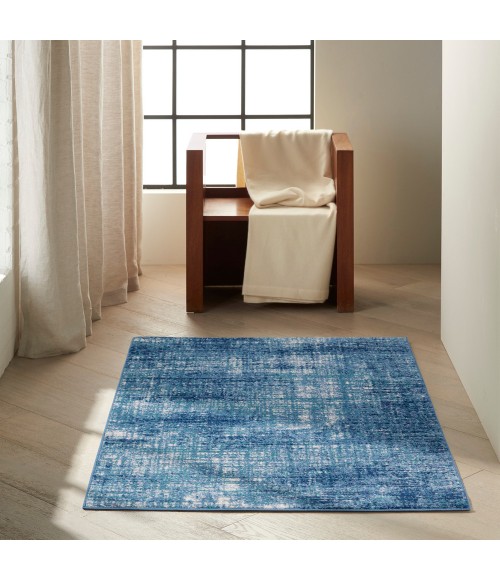 Calvin Klein River Flow Area Rug RFV02 Teal/Ivory Blue