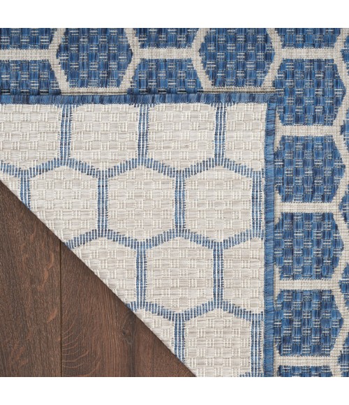 Nourison Twist Reversible Blue TWS01 6 ft. X 9 ft. Rect. Rug
