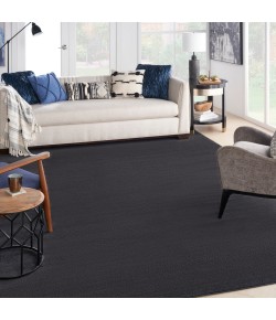 Nourison Essentials - Nre01 Black Area Rug 12 ft. X 15 ft. Rectangle