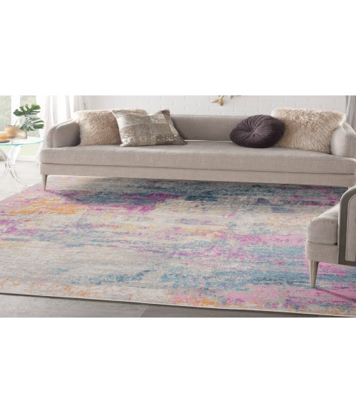 Nourison Passion Ivory Multicolor PSN36 8 ft. Square Rug