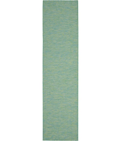 Nourison Positano Blue Green POS01 2 ft. X 6 ft. Rect. Rug