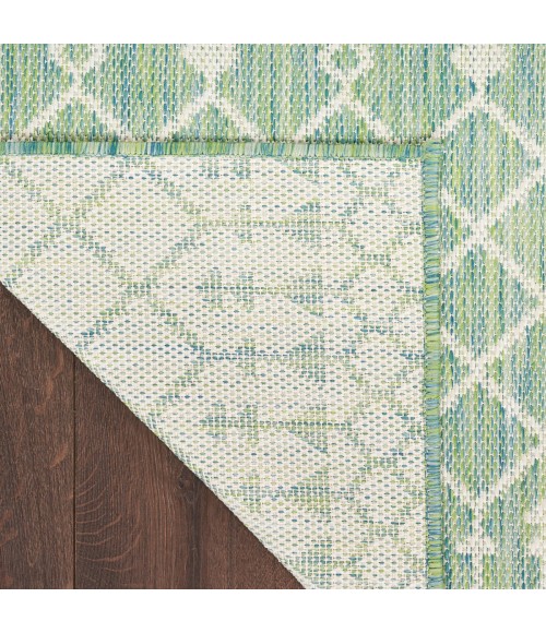 Nourison Positano Blue Green POS02 2 ft. X 6 ft. Rect. Rug