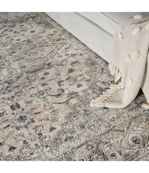 Nourison Concerto Ivory Grey CNC05 5 ft. X Square Rug