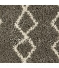Nourison Geometric Shag Silver GOS01 2 ft. 2 in. X 7 ft. 6 in. Rect. Rug