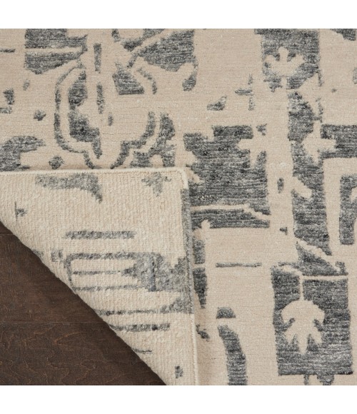 Nourison Silk Shadows Ivory Grey SHA19 2 ft. X 3 ft. Rect. Rug