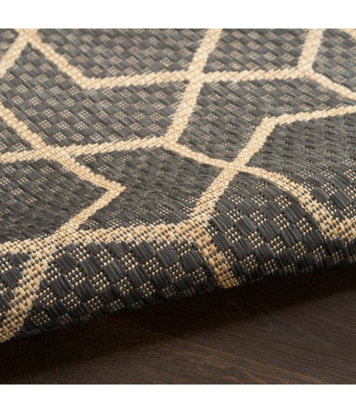 Nourison Horizon Indoor/Outdoor Charcoal HOZ01 8 ft. X 10 ft. Rect. Rug