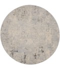 Nourison Rustic Textures Area Rug RUS07 Grey/Beige 7'10" Round
