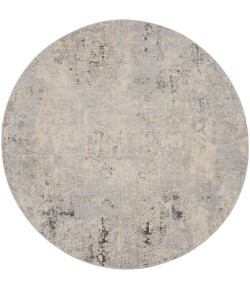 Nourison Rustic Textures - Rus07 Grey Beige Area Rug 7 ft. 10 in. Round