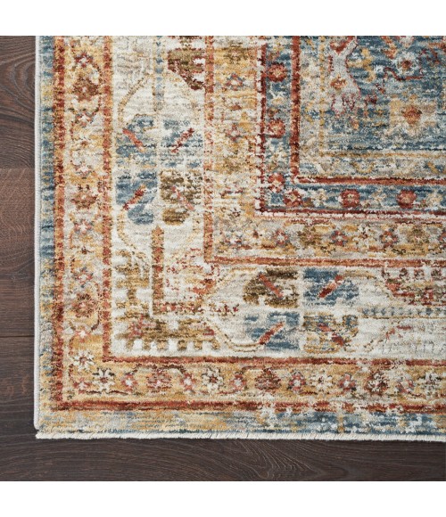 Nourison Petra Blue PTR01 5 ft. 3 in. X 7 ft. 8 in. Rect. Rug