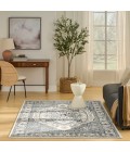 Nourison Quarry Ivory Navy QUA18 5 ft. X 7 ft. Rect. Rug