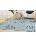 Nourison Garden Oasis Blue GOA01 4 ft. X 6 ft. Rectangle Rug