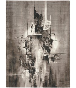 Nourison Twilight - Twi30 Grey Ivory Black Area Rug 9 ft. 9 in. X 13 ft. 9 in. Rectangle