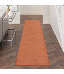 Nourison Positano - Pos01 Terracotta Area Rug 2 ft. 2 X 12 ft. Rectangle