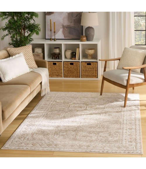 Nourison Dekor Cream Beige DEK01 5 ft. 3 in. X 7 ft. Rect. Rug