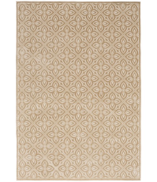 Nourison Washable Charm Beige Ivory WCH03 4 ft. X 6 ft. Rect. Rug