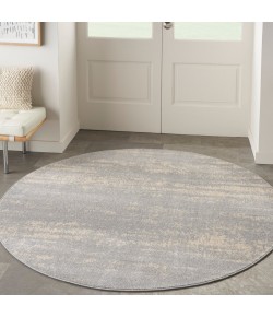 Nourison Essentials - Nre03 Grey Beige Area Rug 4 ft. X Round