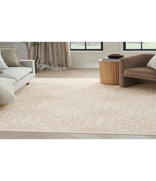 Nourison Jubilant Ivory Beige JUB06 6 ft. X 9 ft. Rectangle Rug
