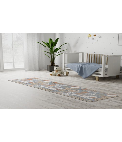 Nourison Astra Machine Washable Multicolor ASW01 2 ft. X 6 ft. Rectangle Rug