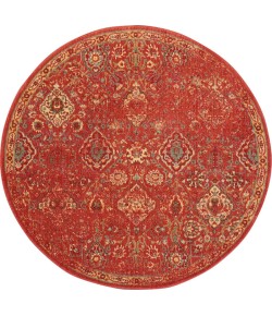 Nourison Somerset - St90 Brick Area Rug 5 ft. 6 X Round