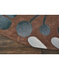 Nourison CONTOUR Area Rug Nourison Contour Round Area Rug CON02-Mocha