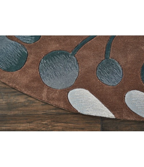 Nourison CONTOUR Area Rug Nourison Contour Round Area Rug CON02-Mocha