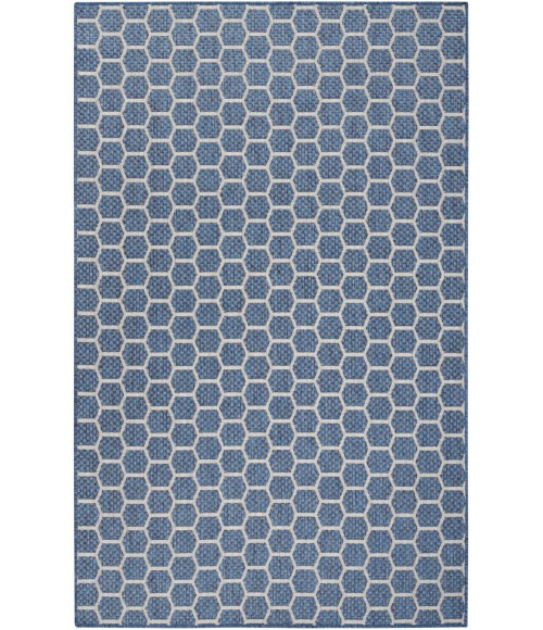 Nourison Twist Reversible Blue TWS01 5 ft. X 7 ft. Rect. Rug