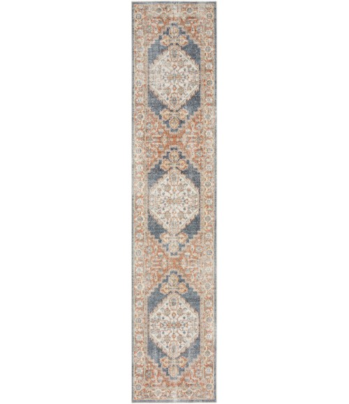 Nourison Astra Machine Washable Area Rug ASW11 Denim Multi