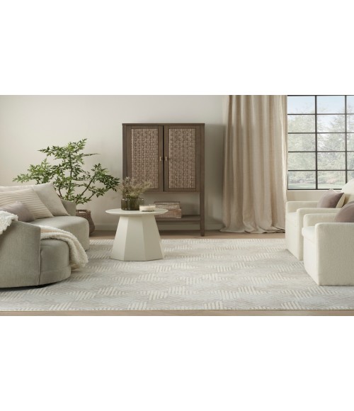 Nourison Grafix Grey GRF39 5 ft. 3 in. X 7 ft. 3 in. Rectangle Rug