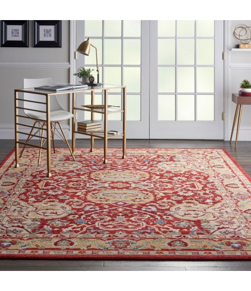 Nourison MAJESTIC Area Rug Nourison Majestic Area Rug MST04-Red
