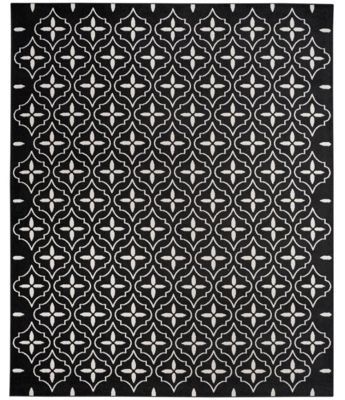 Nourison Home Nourison Essentials Black Ivory NRE04 8 ft. X 10 ft. Rectangle Rug