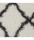 Nourison ULTRA PLUSH SHAG Area Rug Nourison Ultra Plush Shag Area Rug ULP02-Ivory/Charcoal