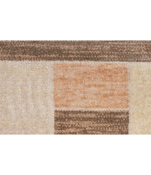 Nourison Astra Machine Washable Beige Multicolor ASW09 2 ft. 2 in. X 8 ft. Rectangle Rug