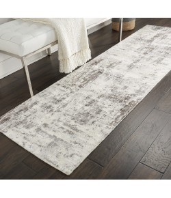 kathy ireland Home Ki37 Safari Dreams - Ki372 Ivory Grey Area Rug 2 ft. 3 X 8 ft. Rectangle