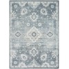 Nourison Home Astra Machine Washable ASW19 Denim 6 ft. 7 in. X 9 ft. Area Rug