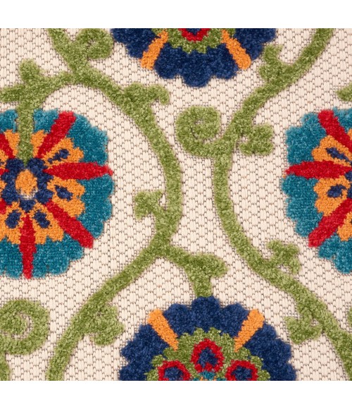 Nourison Aloha Area Rug ALH19-Blue/Multicolor