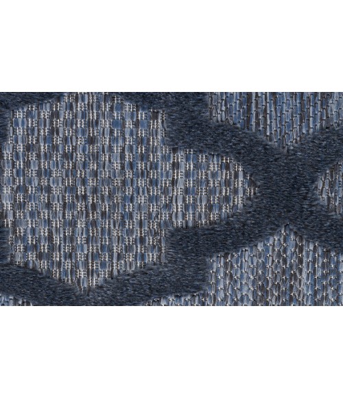 Nourison Easy Care Navy Blue NES01 2 ft. X 6 ft. Rectangle Rug