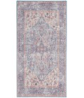 Nicole Curtis Machine Washable Series 1 Area Rug SR104 Blue/Multi 2' x 4'