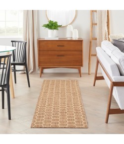 Nourison Reversible Indoor Outdoor Natural RVB01 2 ft. X 6 ft. Rect. Rug