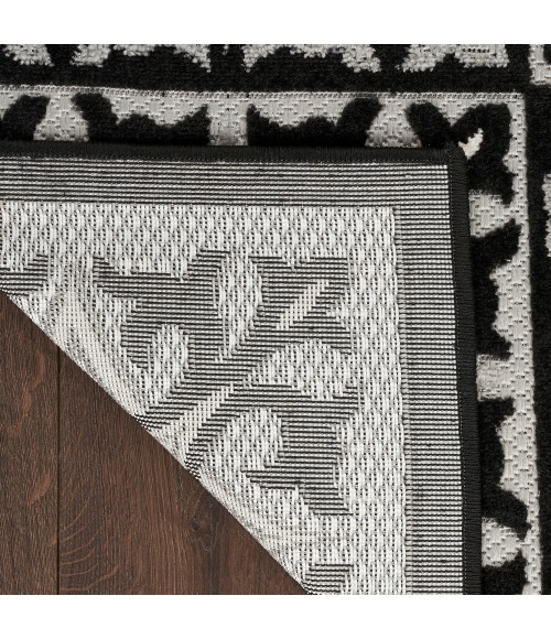 Nourison Aloha Area Rug Nourison Aloha Area Rug ALH34 Black White