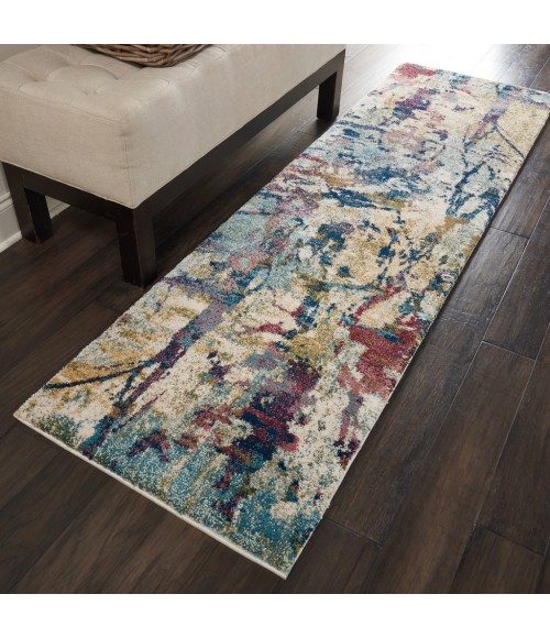 Nourison Fusion Runner Area Rug FSS10-Cream/Multicolor