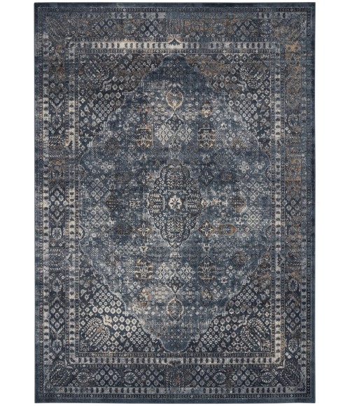 kathy ireland Home Malta Area Rug MAI01-Navy