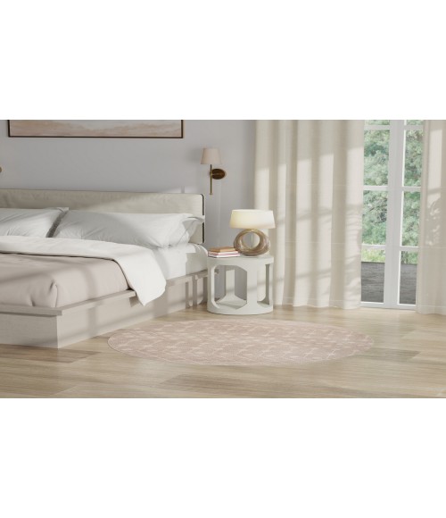 Nourison Grafix Beige GRF37 5 ft. 3 in. Round Rug