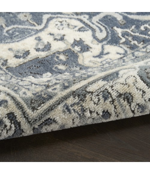 Nourison Concerto Navy Ivory CNC18 7 ft. 10 in. X 9 ft. 10 in. Rect. Rug