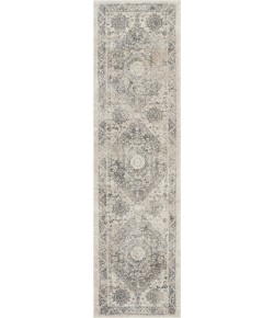 Nourison Fusion - Fss11 Cream Grey Area Rug 2 ft. 2 X 7 ft. 6 Rectangle