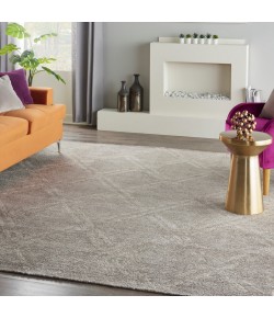 Nourison Venosa - Vsn01 Grey Ivory Area Rug 8 ft. 3 ft. X 11 ft. 6 Rectangle