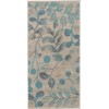 Nourison Tranquil(Traql) - Tra03 Ivory Turquoise Area Rug 2 ft. X 4 ft. Rectangle