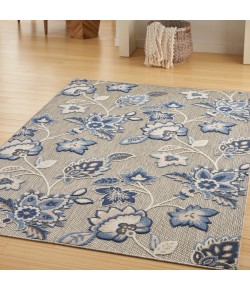 Nourison Aloha - Alh31 Blue Grey Area Rug 3 ft. 6 in. X 5 ft. 6 in. Rectangle