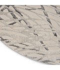 Rustic Textures Area Rug Nourison Rustic Textures Area Rug RUS17 Ivory/Grey 7'10" Round